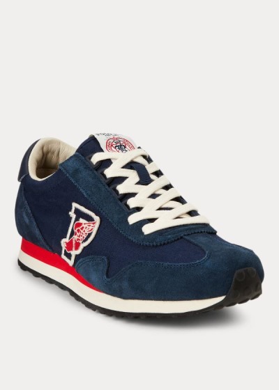 Zapatillas Polo Ralph Lauren Hombre Azul Marino - Train 90 - VEFGW6438